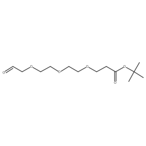 tert-Butyl 3-(2-(2-(2-oxoethoxy)ethoxy)ethoxy)propanoate Structure