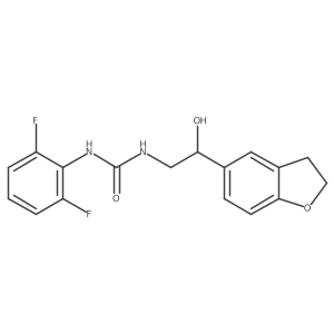 1-(2,6-Difluorophenyl)-3-(2-(2,3-dihydrobenzofuran-5-yl)-2-hydroxyethyl)urea Structure