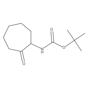 tert-butyl N-(2-oxocycloheptyl)carbamate Structure