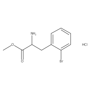 Methyl 2-amino-3-(2-bromophenyl)propanoate hydrochloride结构式