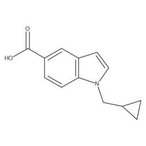 1-(Cyclopropylmethyl)-1H-indole-5-carboxylic acid Structure