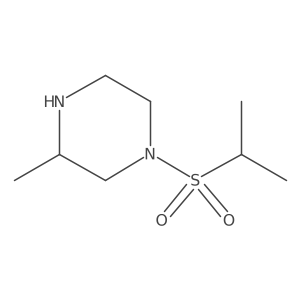 3-Methyl-1-(propane-2-sulfonyl)piperazine Structure