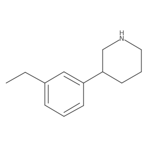 3-(3-Ethylphenyl)piperidine结构式