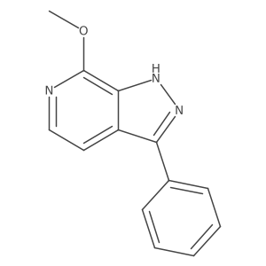 7-methoxy-3-phenyl-1H-pyrazolo[3,4-c]pyridine结构式