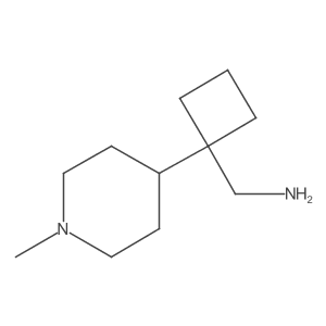 [1-(1-Methylpiperidin-4-yl)cyclobutyl]methanamine Structure