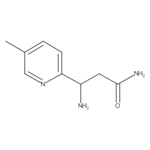 3-Amino-3-(5-methylpyridin-2-yl)propanamide结构式