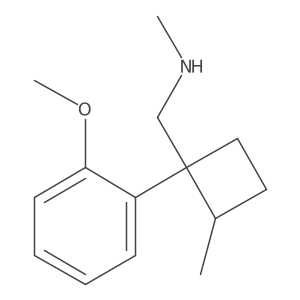 Cyclobutanemethanamine, 1-(2-methoxyphenyl)-N,2-dimethyl-结构式