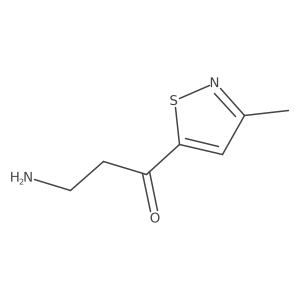 3-Amino-1-(3-methyl-1,2-thiazol-5-yl)propan-1-one Structure