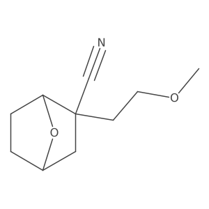 2-(2-Methoxyethyl)-7-oxabicyclo[2.2.1]heptane-2-carbonitrile结构式