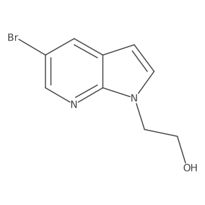 2-(5-Bromopyrrolo[2,3-b]pyridin-1-yl)ethanol结构式