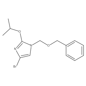 1-((Benzyloxy)methyl)-4-bromo-2-isopropoxy-1H-imidazole Structure