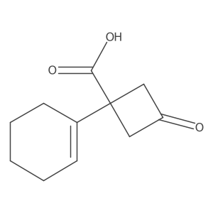 1-(Cyclohex-1-en-1-yl)-3-oxocyclobutane-1-carboxylic acid结构式