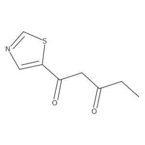 1-(1,3-Thiazol-5-yl)pentane-1,3-dione Structure