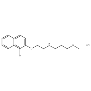 N-{2-[(1-Bromo-2-naphthyl)oxy]ethyl}-3-methoxy-1-propanamine hydrochloride Structure