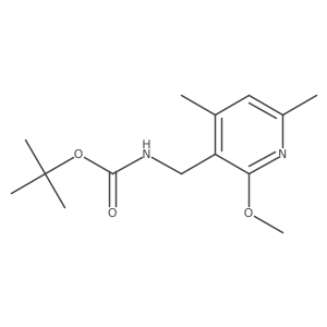 Tert-butyl [(2-methoxy-4,6-dimethylpyridin-3-yl)methyl]carbamate结构式