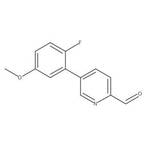 5-(2-Fluoro-5-methoxyphenyl)picolinaldehyde结构式