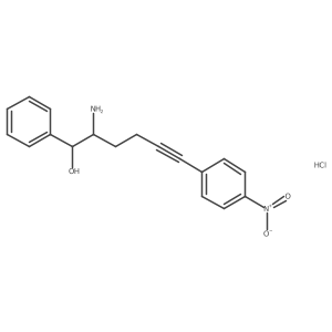 2-Amino-6-(4-nitrophenyl)-1-phenylhex-5-yn-1-ol;hydrochloride Structure