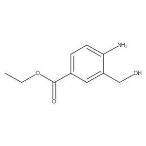 Ethyl 4-amino-3-(hydroxymethyl)benzoate结构式