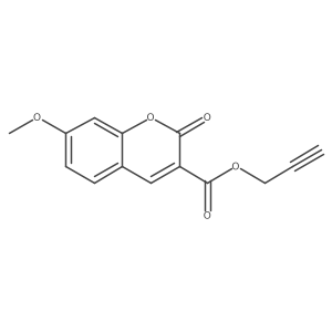 Prop-2-yn-1-yl 7-methoxy-2-oxo-2H-chromene-3-carboxylate结构式
