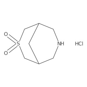 3lambda6-Thia-7-azabicyclo[3.3.1]nonane-3,3-dione hydrochloride结构式