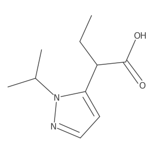 2-[1-(propan-2-yl)-1H-pyrazol-5-yl]butanoic acid Structure