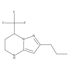 2-propyl-7-(trifluoromethyl)-4H,5H,6H,7H-pyrazolo[1,5-a]pyrimidine Structure
