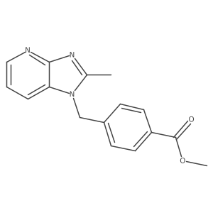 Methyl 4-((2-methyl-1H-imidazo[4,5-b]pyridin-1-yl)methyl)benzoate Structure