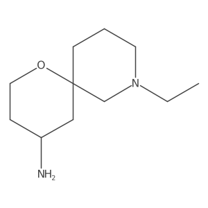 8-Ethyl-1-oxa-8-azaspiro[5.5]undecan-4-amine结构式