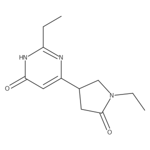 1-Ethyl-4-(2-ethyl-6-hydroxypyrimidin-4-yl)pyrrolidin-2-one结构式