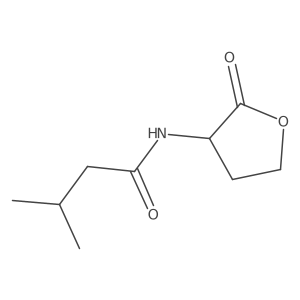 3-Methyl-N-(tetrahydro-2-oxo-3-furanyl)butanamide (Racemic) Structure