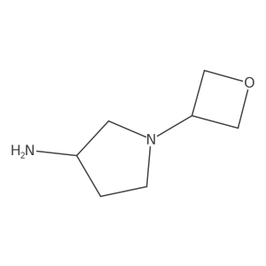 1-(Oxetan-3-yl)pyrrolidin-3-amine结构式