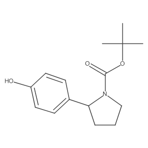 Tert-butyl 2-(4-hydroxyphenyl)pyrrolidine-1-carboxylate Structure