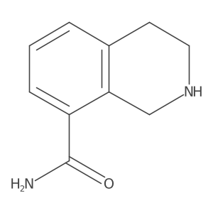 1,2,3,4-Tetrahydroisoquinoline-8-carboxamide结构式