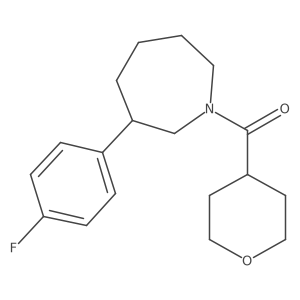 (3-(4-fluorophenyl)azepan-1-yl)(tetrahydro-2H-pyran-4-yl)methanone Structure