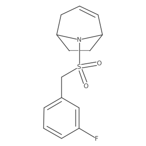 (1R,5S)-8-((3-fluorobenzyl)sulfonyl)-8-azabicyclo[3.2.1]oct-2-ene Structure