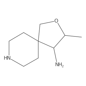 (3S,4S)-3-Methyl-2-oxa-8-azaspiro[4.5]decan-4-amine结构式