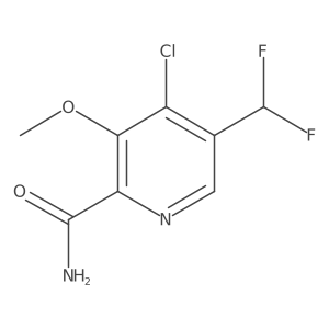 4-Chloro-5-(difluoromethyl)-3-methoxypicolinamide Structure
