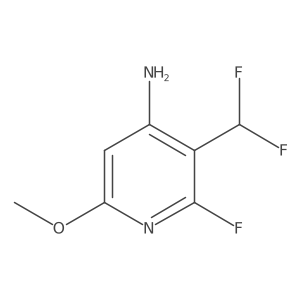 3-(Difluoromethyl)-2-fluoro-6-methoxypyridin-4-amine Structure