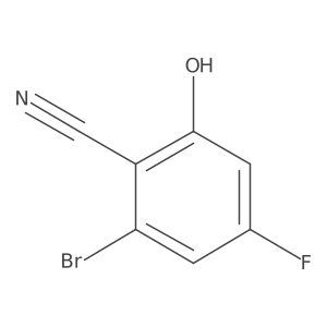 2-Bromo-4-fluoro-6-hydroxybenzonitrile Structure