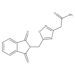 2-(5-((1,3-Dioxoisoindolin-2-yl)methyl)-1,2,4-oxadiazol-3-yl)acetamide Structure
