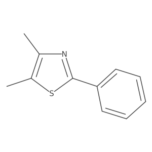 4,5-Dimethyl-2-phenylthiazole Structure