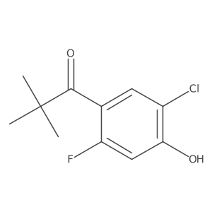 1-(5-Chloro-2-fluoro-4-hydroxyphenyl)-2,2-dimethylpropan-1-one Structure