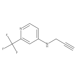N-(Prop-2-yn-1-yl)-2-(trifluoromethyl)pyridin-4-amine结构式