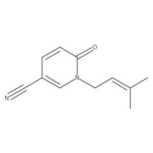 1-(3-Methylbut-2-en-1-yl)-6-oxo-1,6-dihydropyridine-3-carbonitrile结构式