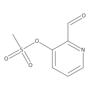 2-Formylpyridin-3-yl methanesulfonate结构式