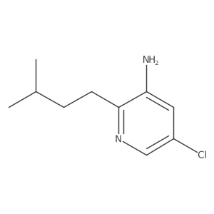 5-Chloro-2-(3-methylbutyl)pyridin-3-amine Structure