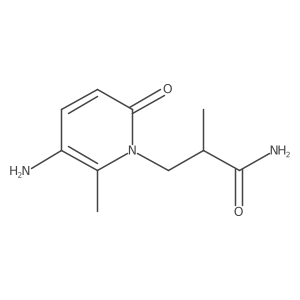 3-(5-Amino-6-methyl-2-oxo-1,2-dihydropyridin-1-yl)-2-methylpropanamide Structure