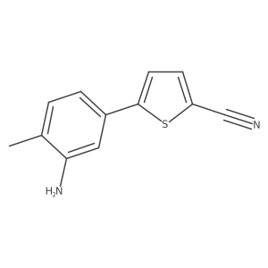 5-(3-Amino-4-methylphenyl)thiophene-2-carbonitrile Structure