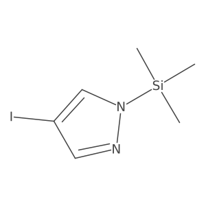 4-Iodo-1-(trimethylsilyl)-1H-pyrazole结构式