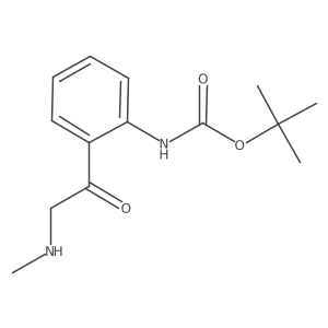 tert-butyl N-{2-[2-(methylamino)acetyl]phenyl}carbamate结构式